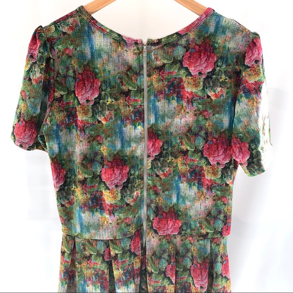 Watercolor Floral 2XL LuLaRoe Amelia Dress - Picture 4 of 7